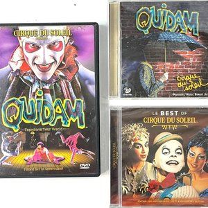 Cirque Du Soleil 3 CD DVD Lot Quidam Live Amsterdam Video + Le Best Of 1996-2004